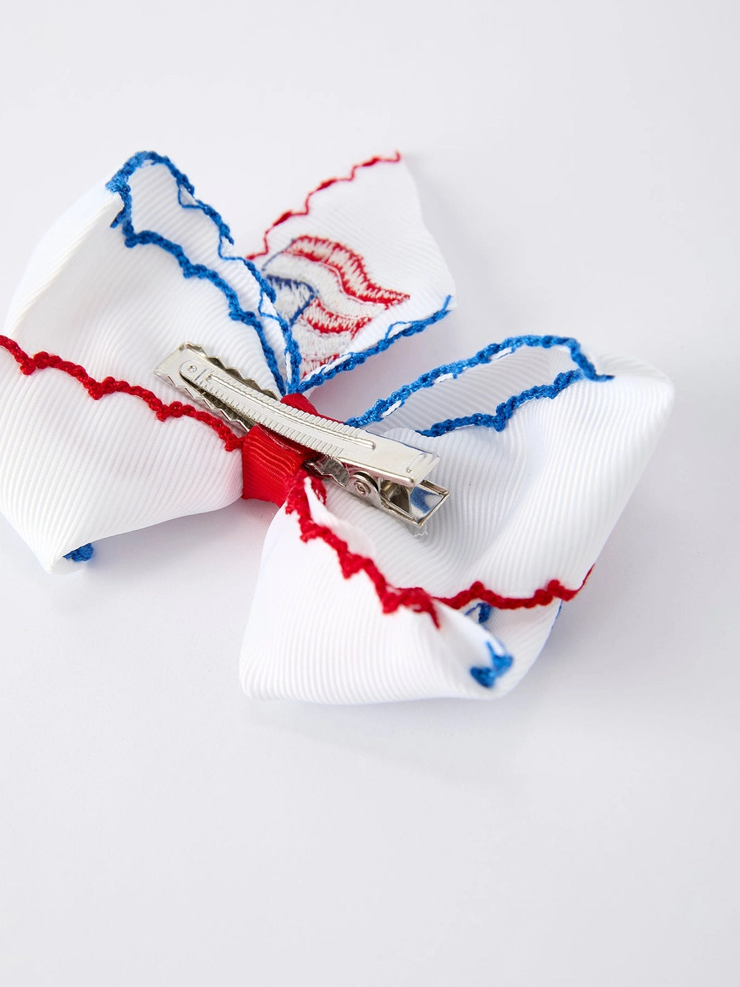 Stars & Stripes Flag Hair Bow
