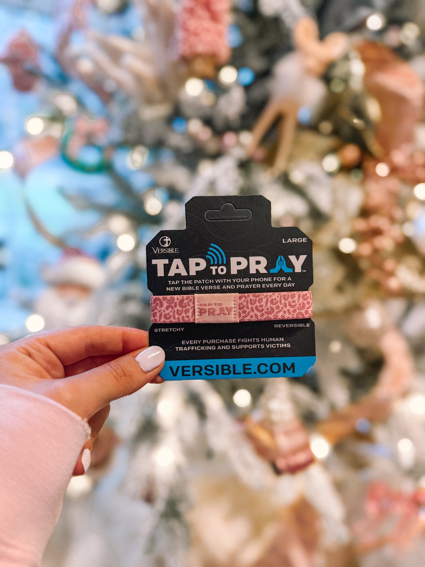 Tap To Pray™ Wristbands - Pink Leopard