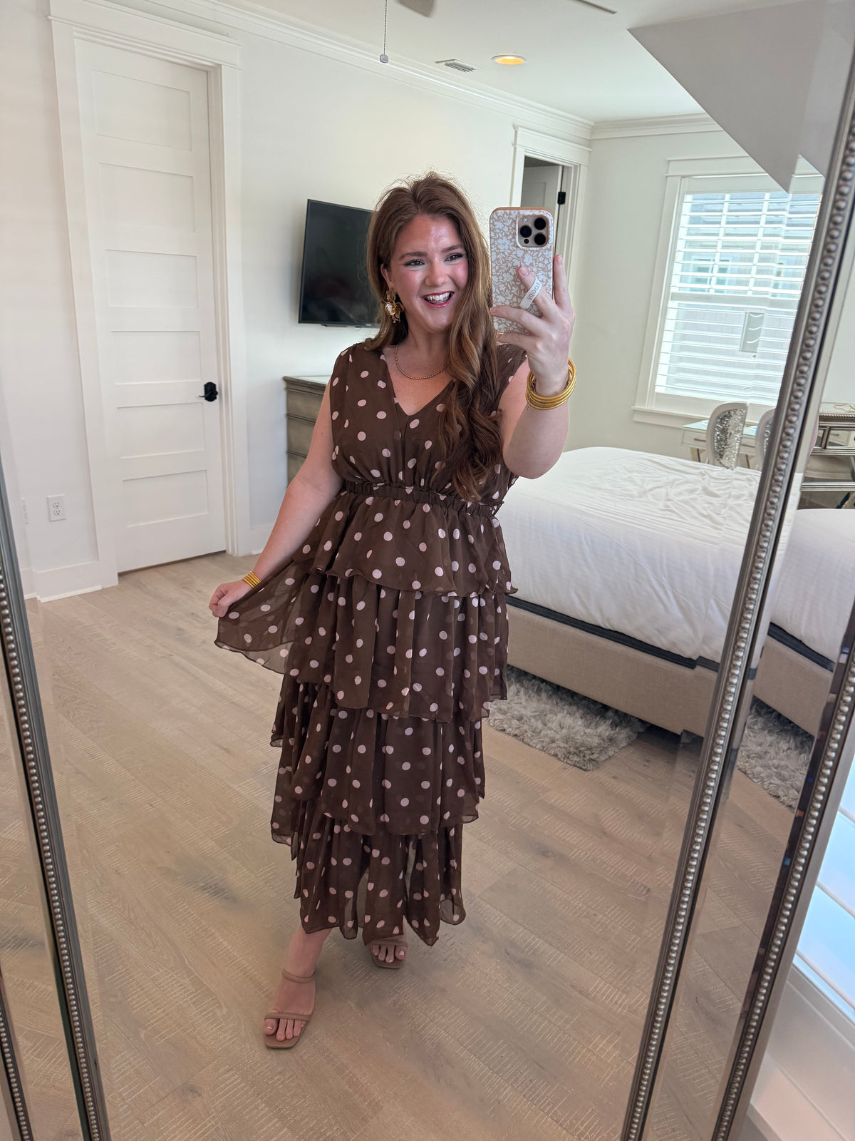 Polka Dot Princess Chiffon Dress