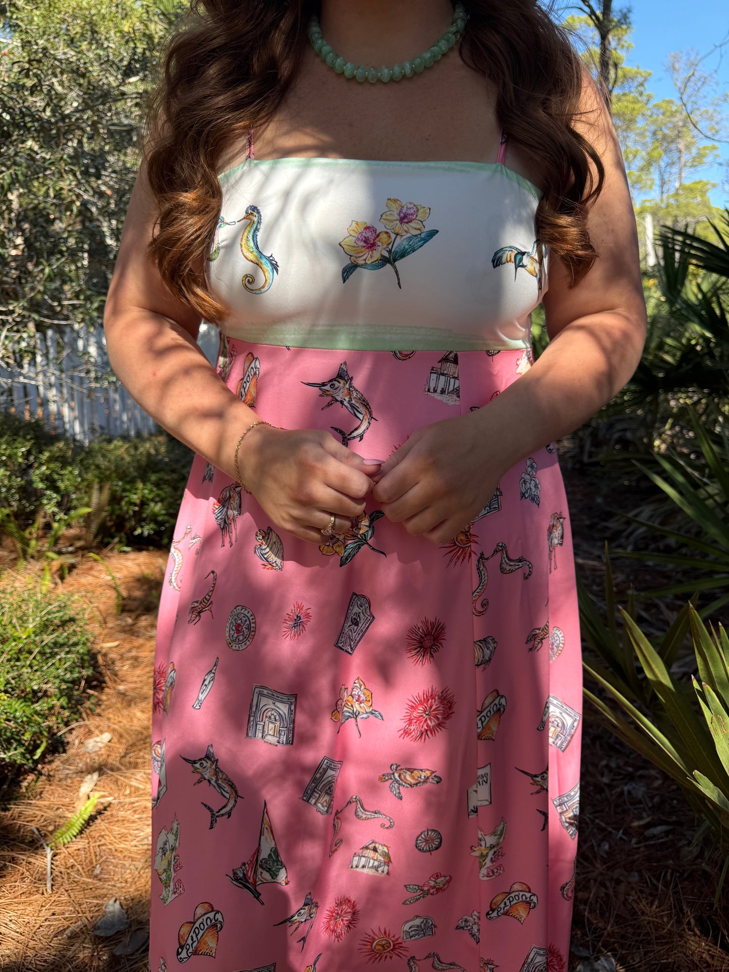 Cabo Coral Tropical Dress - PREORDER