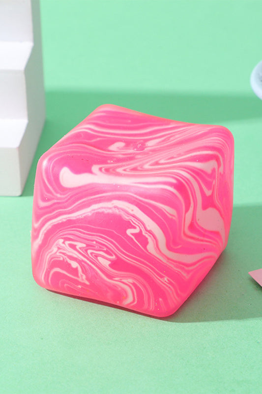 Pink Swirl Candy Cube Stress Relief Squeeze Toy - PREORDER