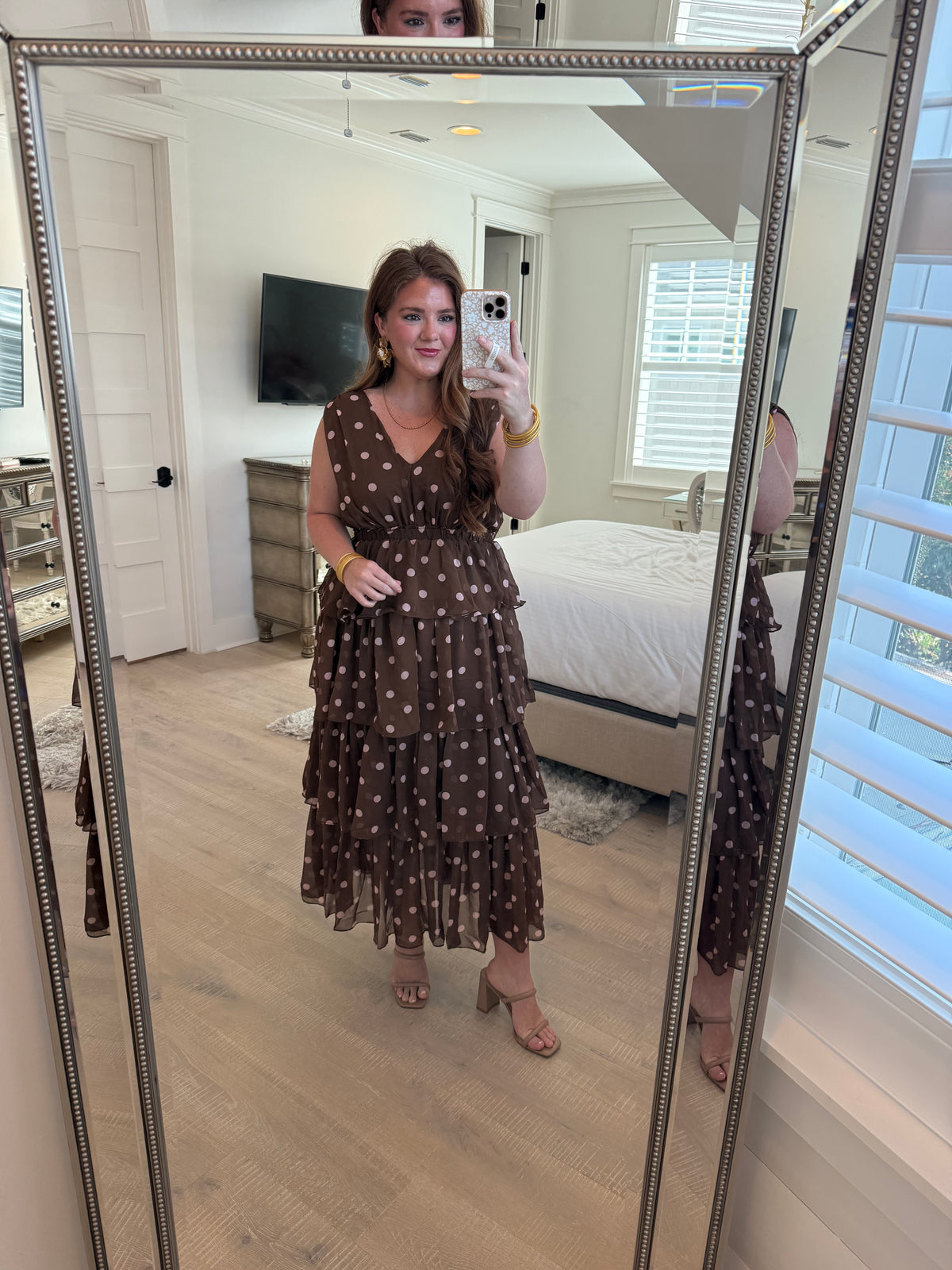 Polka Dot Princess Chiffon Dress