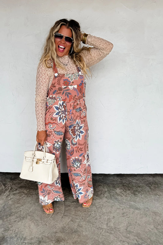 FLORAL PRINT KARLI OVERALLS