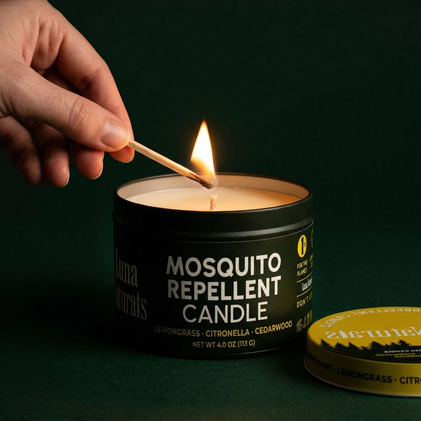 Mosquito Repellent Candle — Camping | Citronella | 3ct