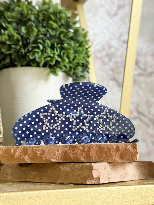 Rhinestone Star Claw Clip