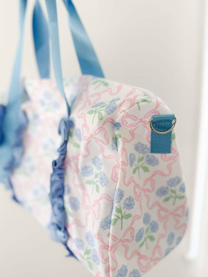 Kids Floral & Bow Duffle Bag