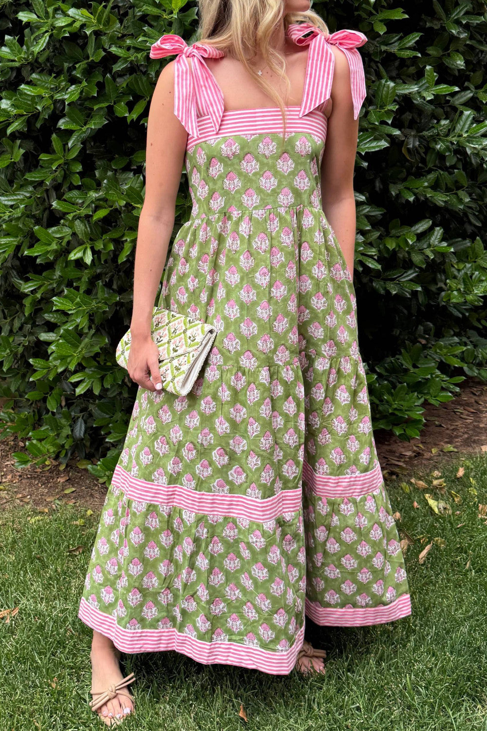 Green Floral Dress