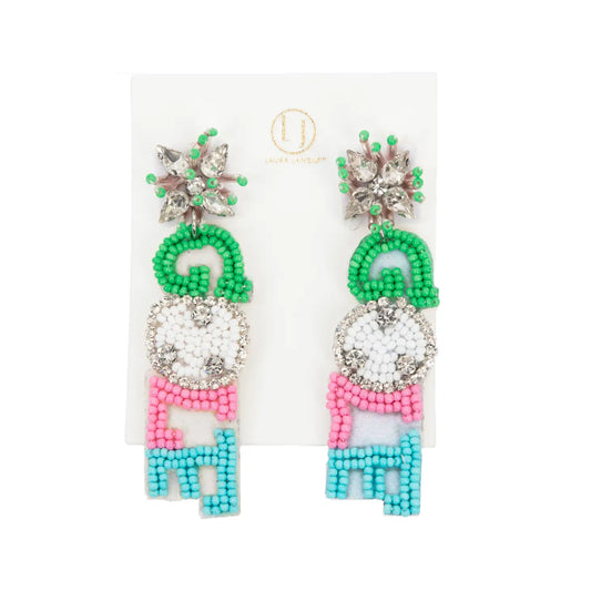 Colorful Golf Earrings