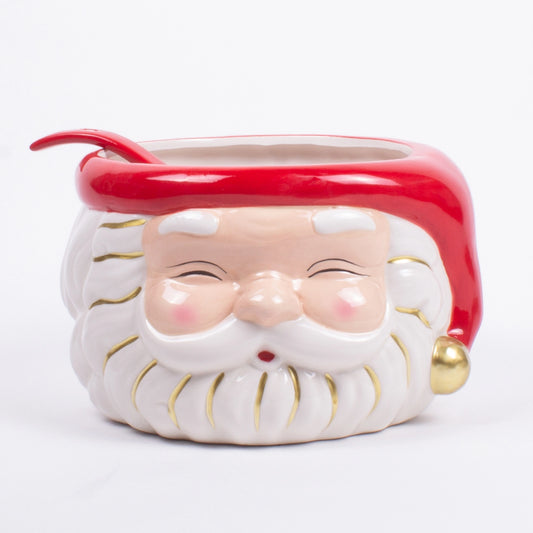Red Santa Punch Bowl & Ladle - PREORDER