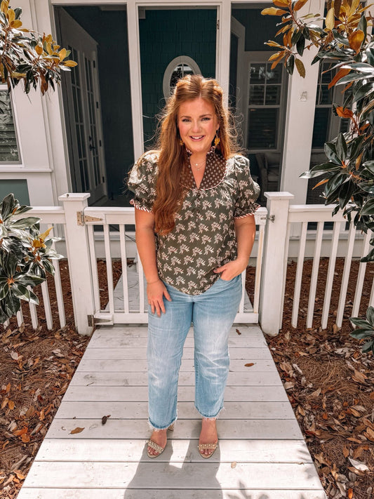 Olive Branch Top