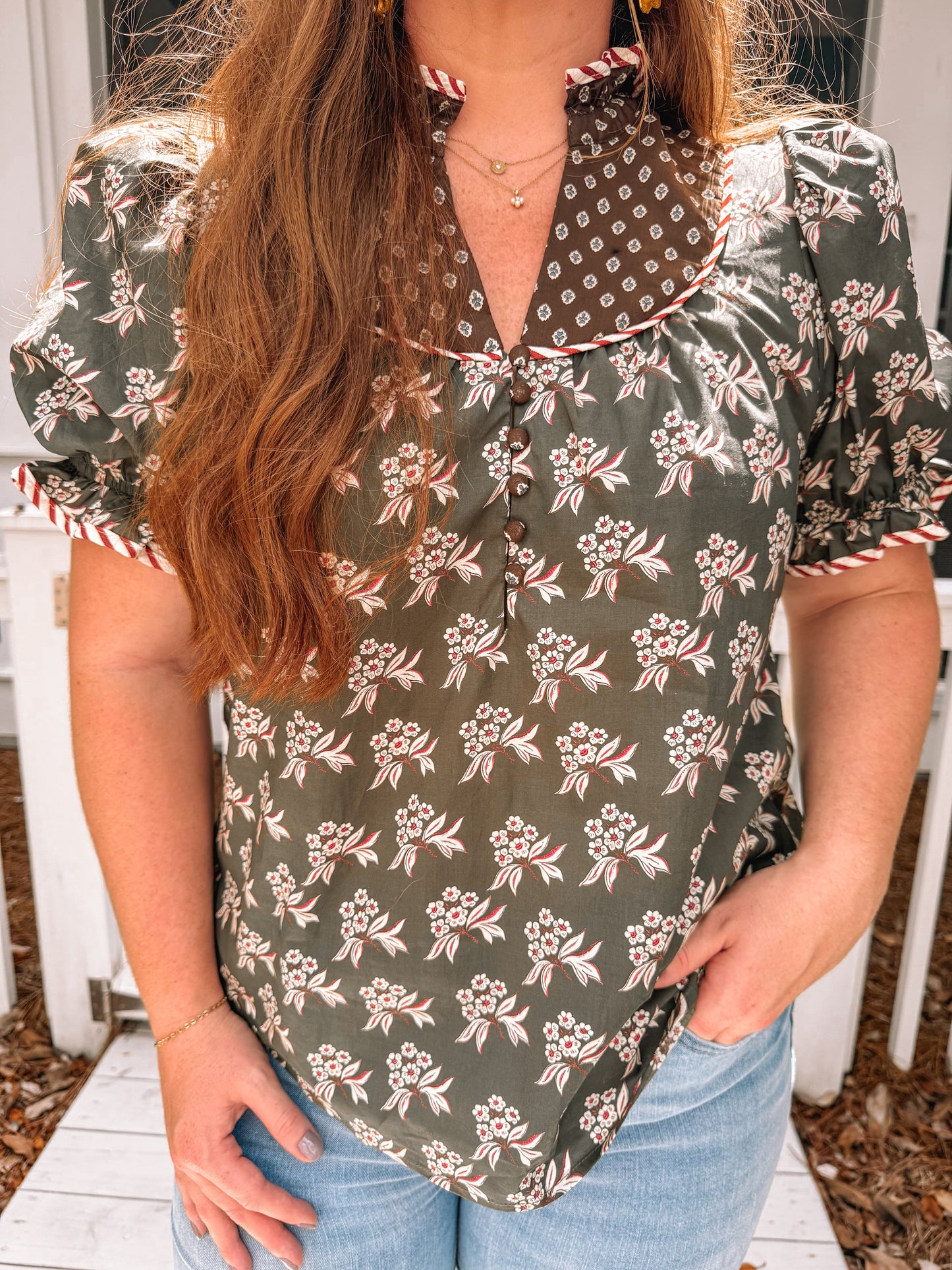 Olive Branch Top