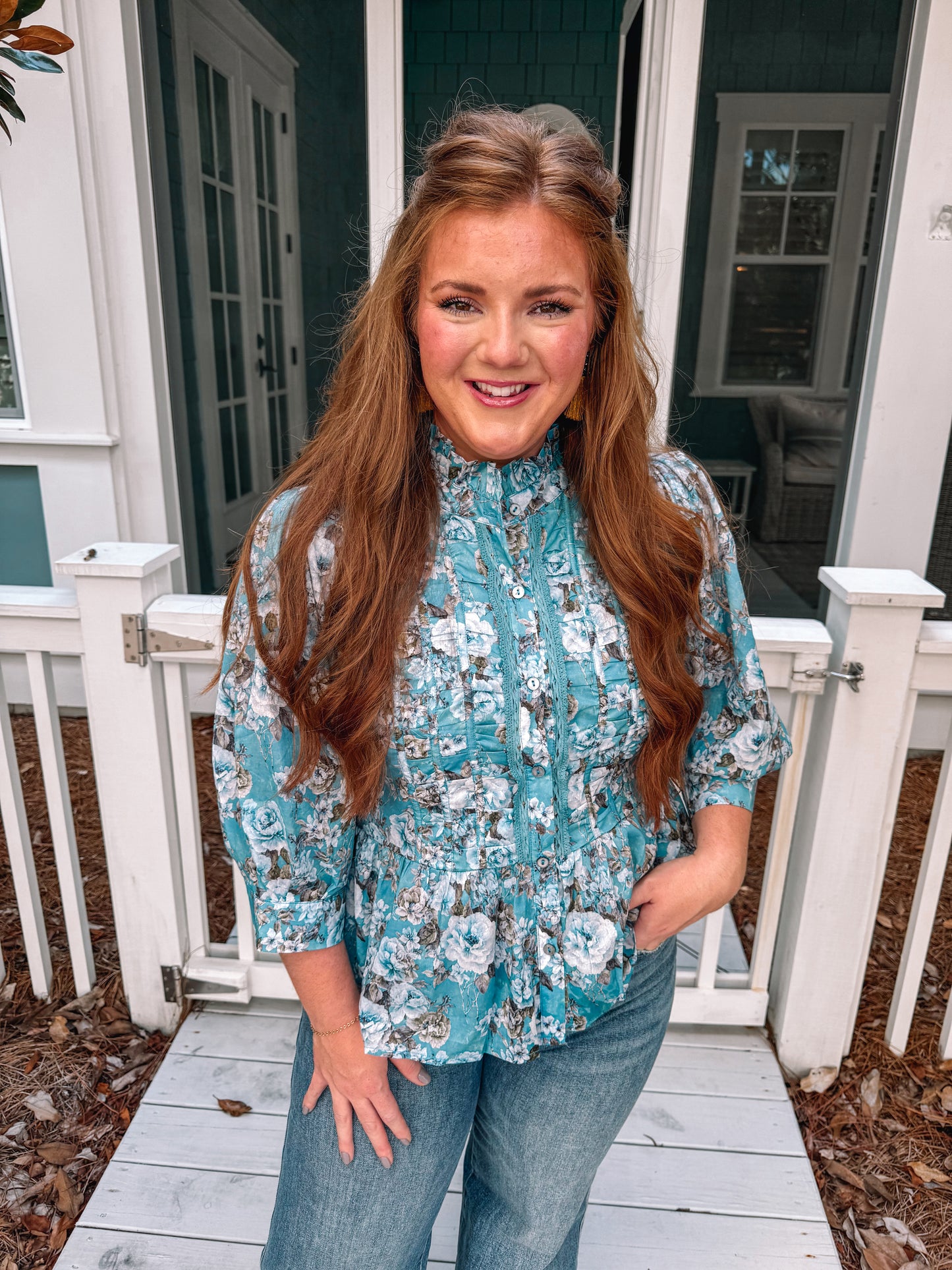 Sweetheart Manor Ruffle Blouse