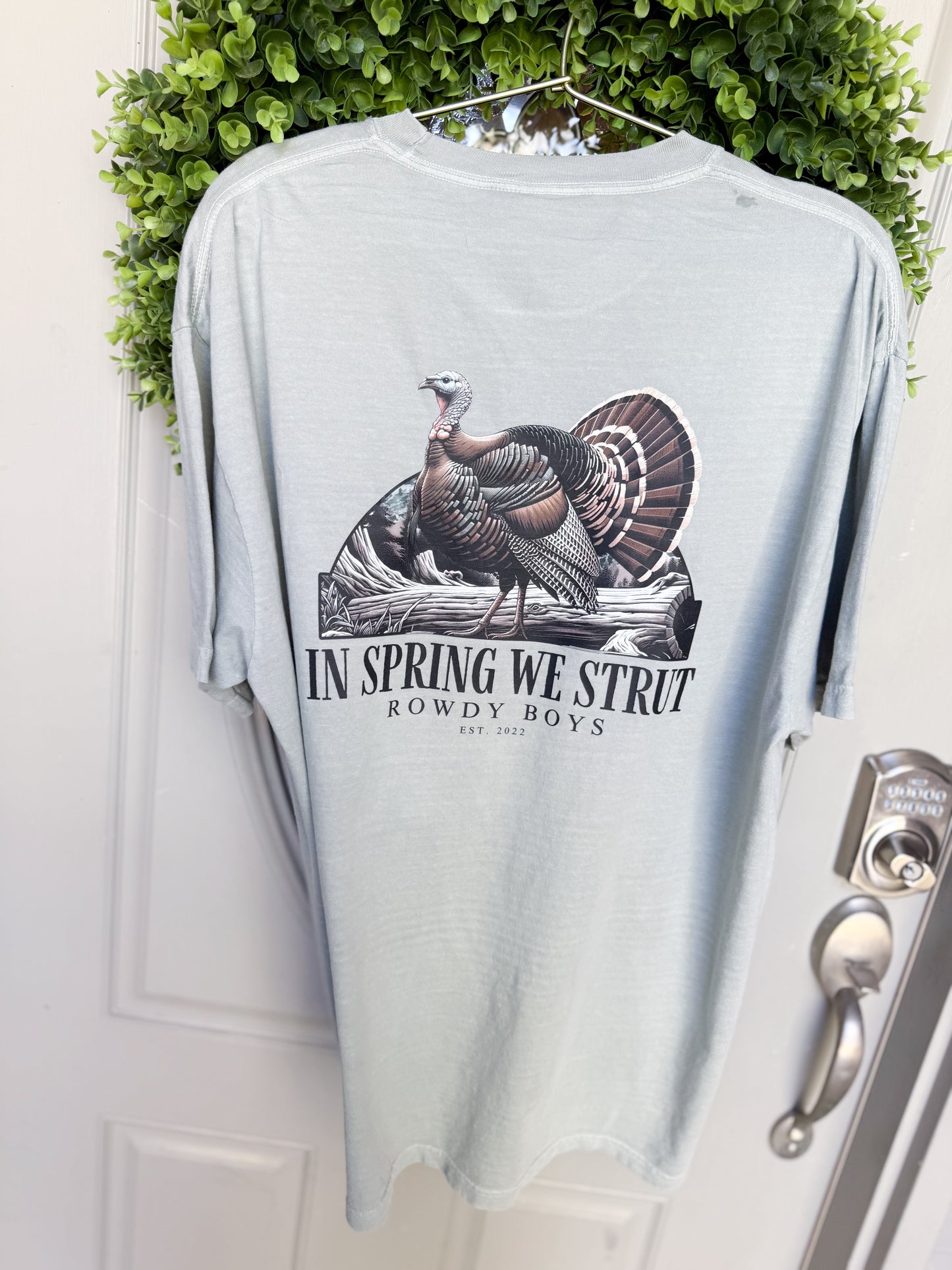 In Spring We Strut Adult Tee - Green