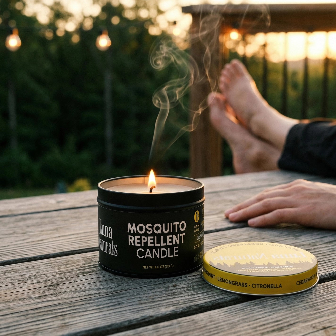 Mosquito Repellent Candle — Camping | Citronella | 3ct