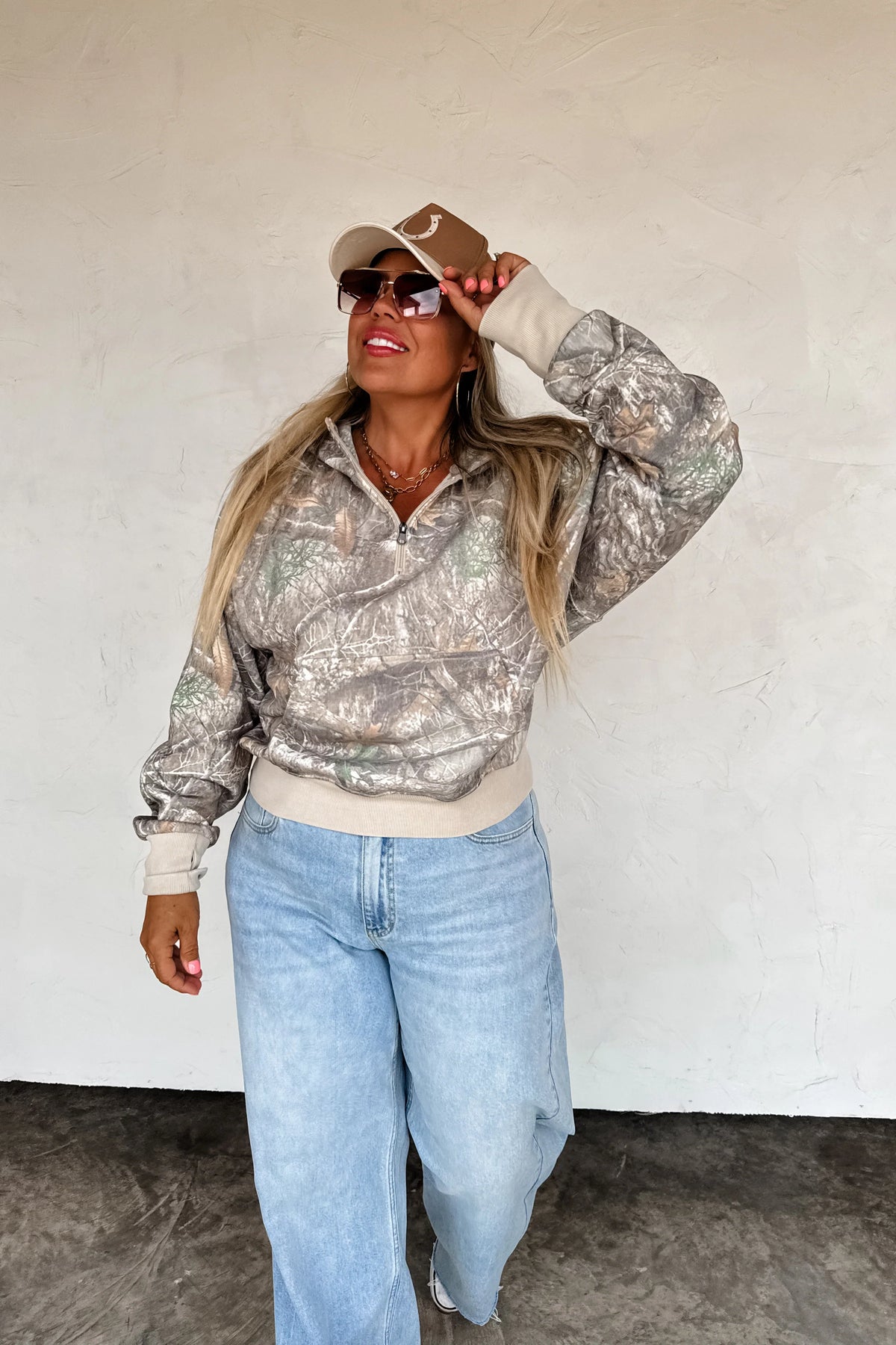 CAMO EASY DOES IT PULLOVER - PREORDER – House Of Halle Boutique