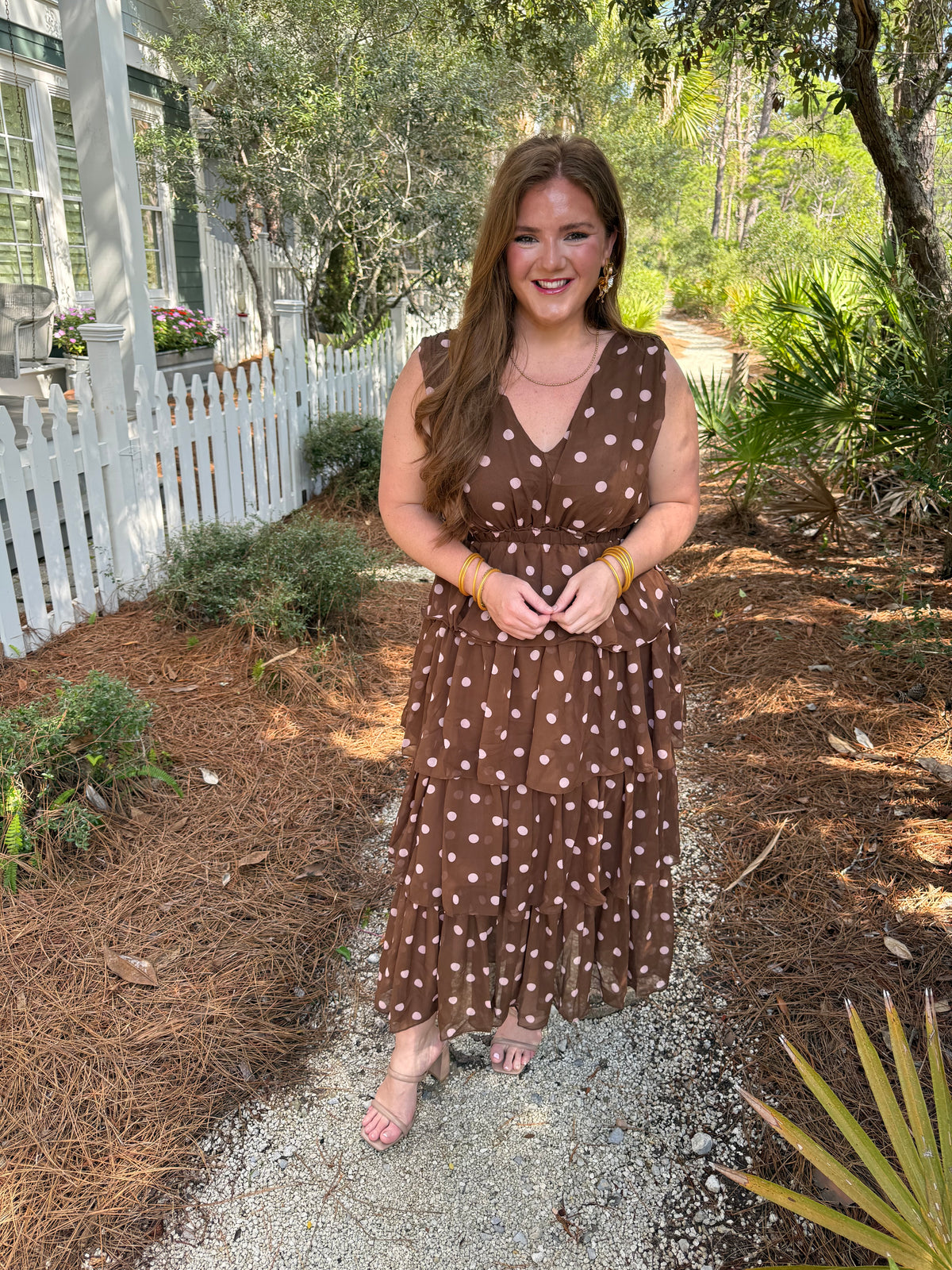 Polka Dot Princess Chiffon Dress