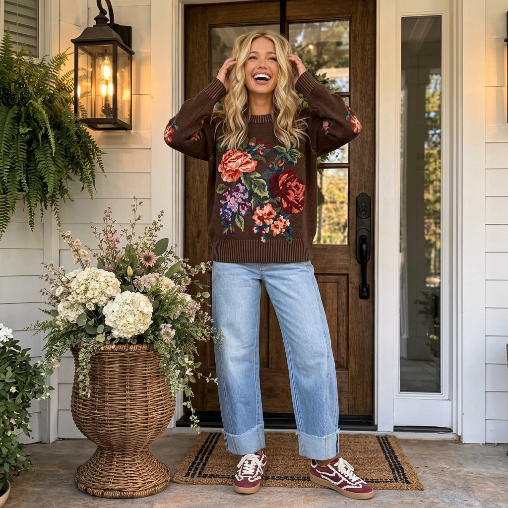 Heirloom Rose Sweater - PREORDER (Early November)