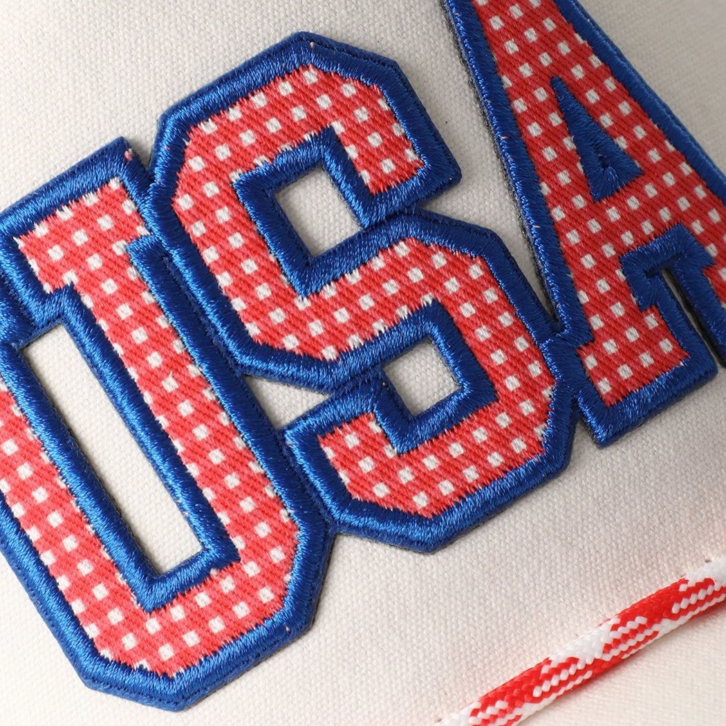 Red USA Patch Rope Trucker Hat - PREORDER