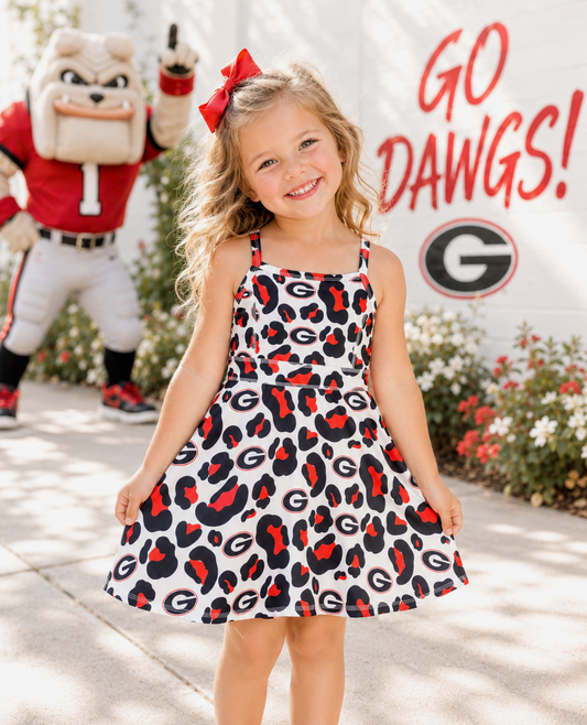 Girls Georgia Camo Dress - PREORDER
