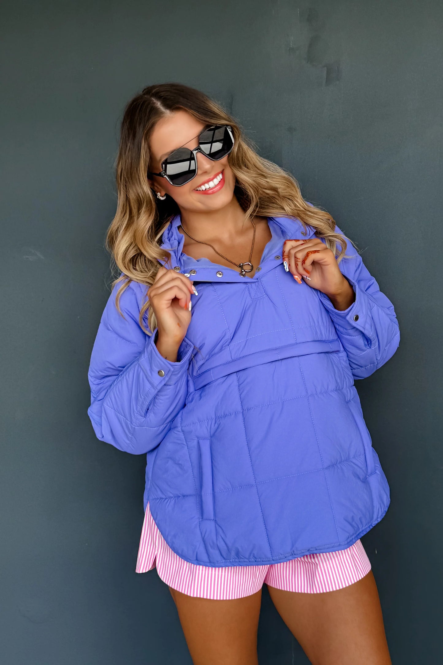 PURPLE PEYTON PUFFER JACKET