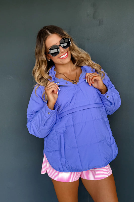 PURPLE PEYTON PUFFER JACKET