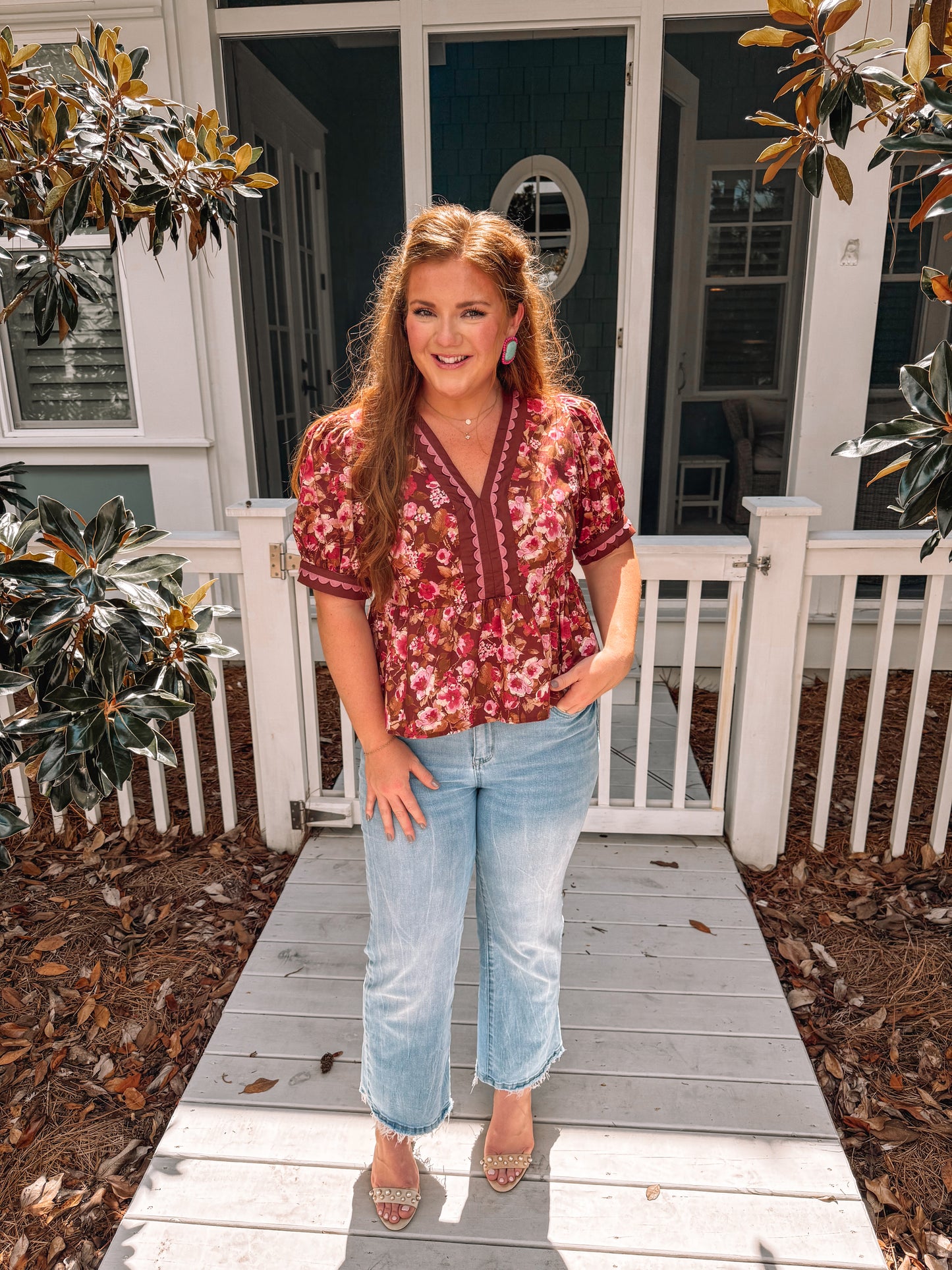 Rustic Romance Peplum Top