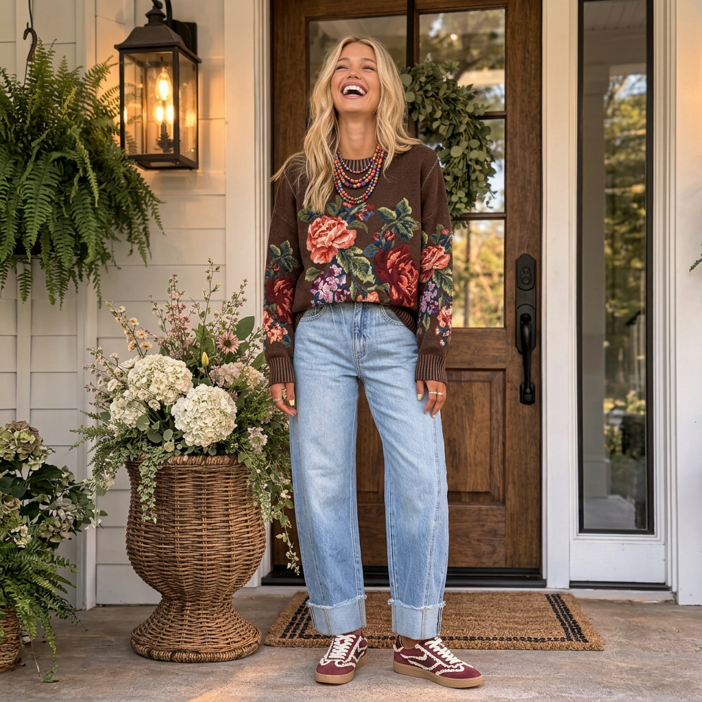 Heirloom Rose Sweater - PREORDER (Early November)