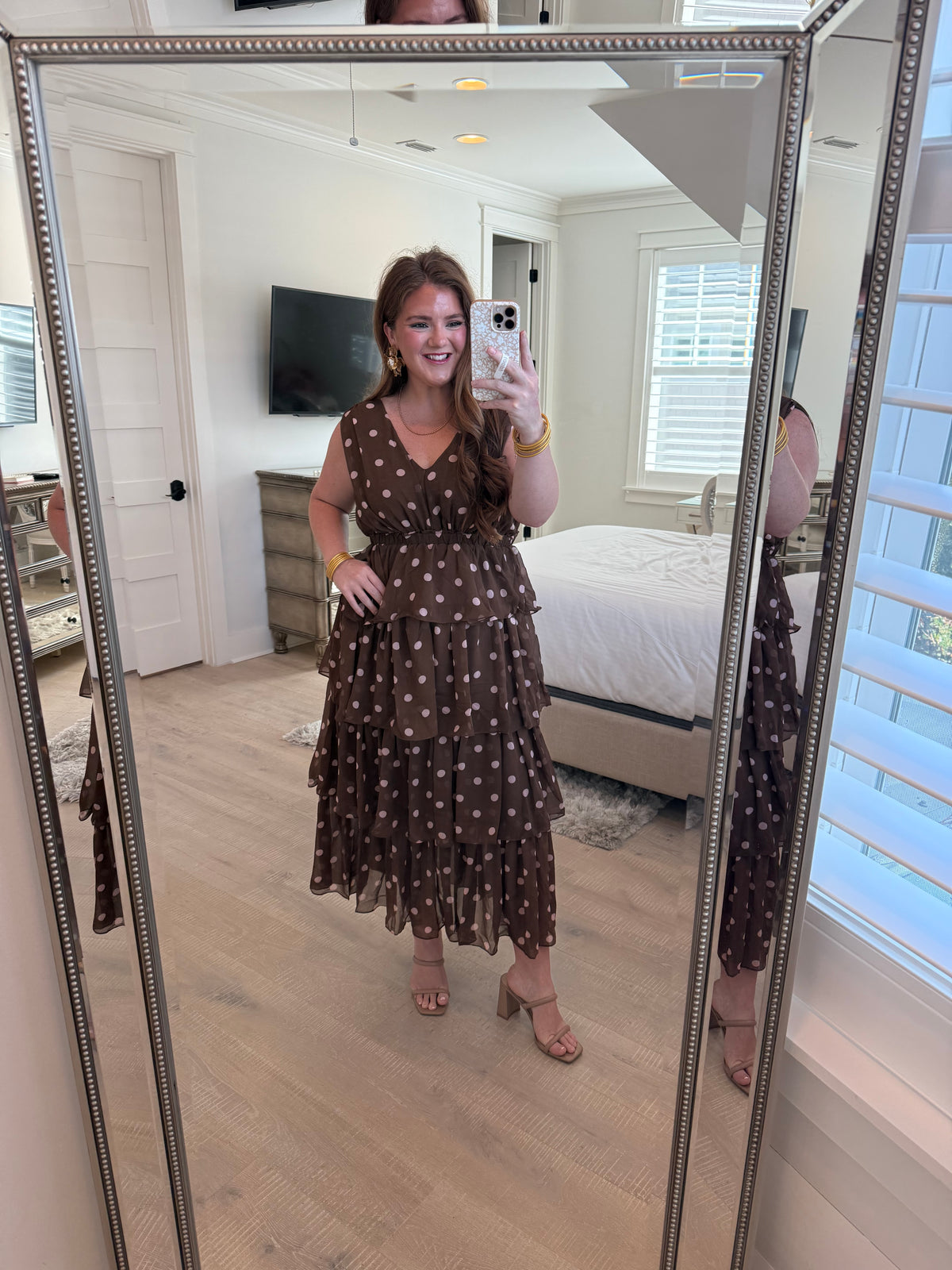 Polka Dot Princess Chiffon Dress