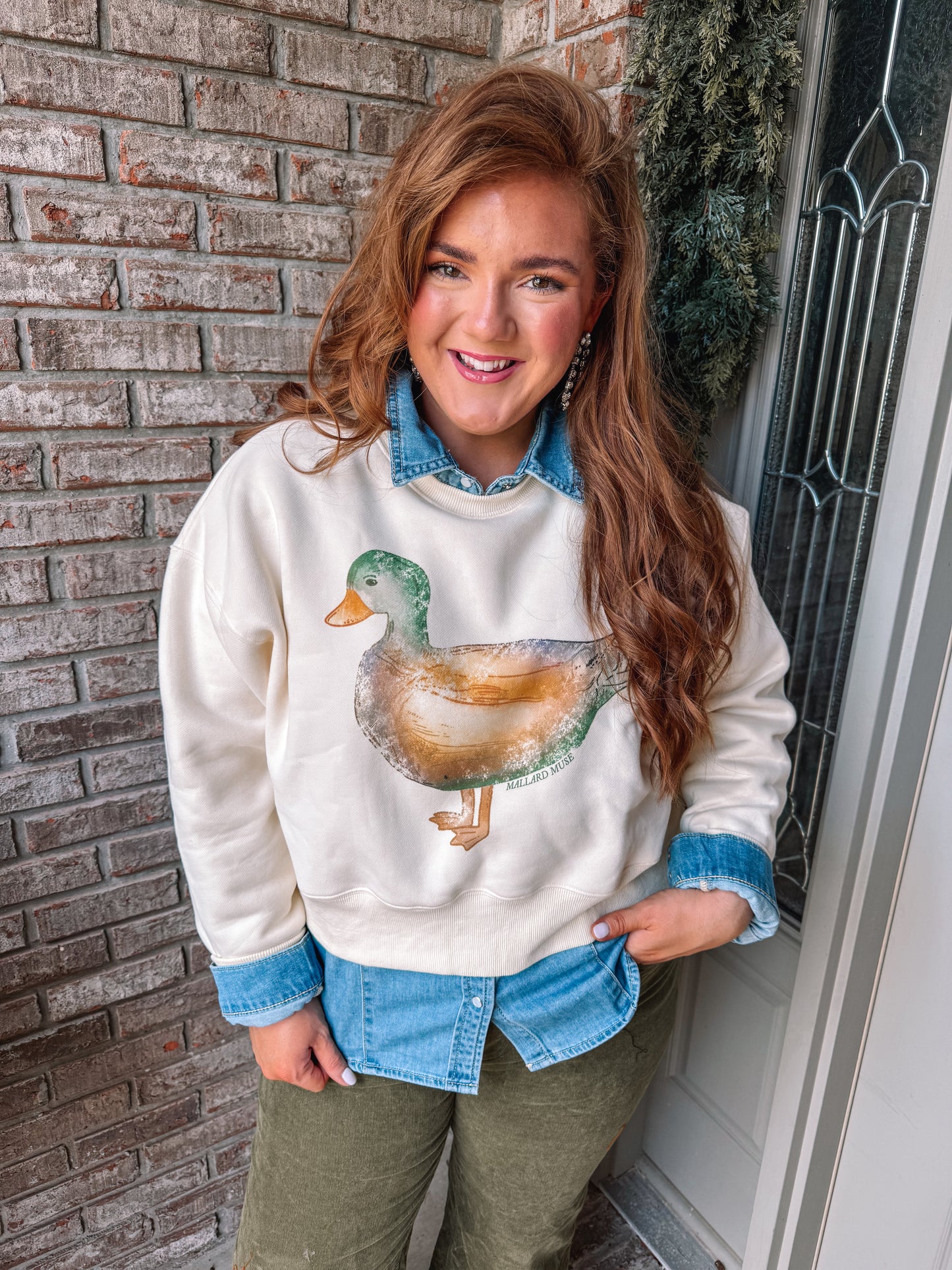Mallard Muse Crop Sweatshirt