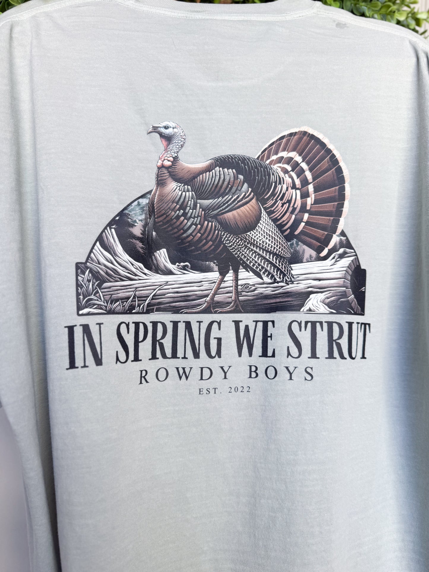 In Spring We Strut Adult Tee - Green