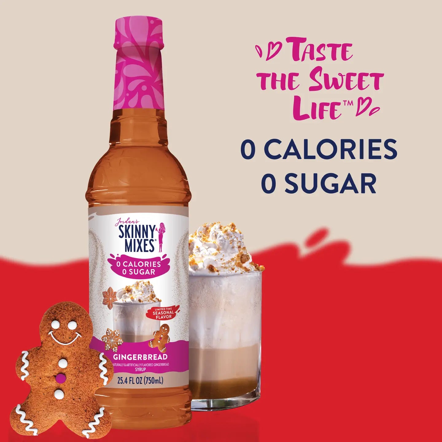 Jordan's Skinny Mix Sugar Free Gingerbread Syrup