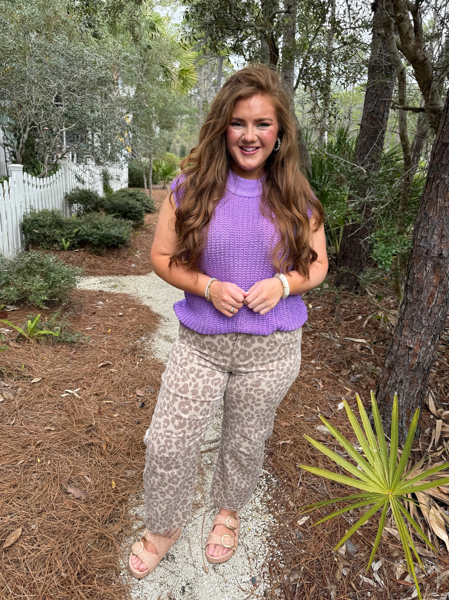 Wisteria Solid Color Knit High Neck Short Sleeve Sweater