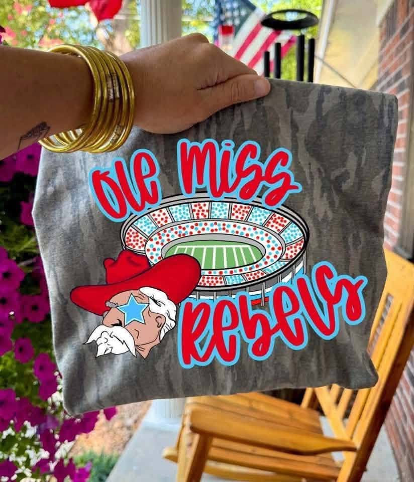 Mossy Oak Ole Miss Rebels Stadium Tee - PREORDER