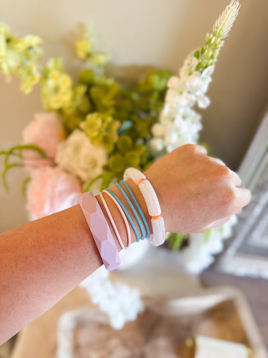 Purple Waterproof Bracelet Set