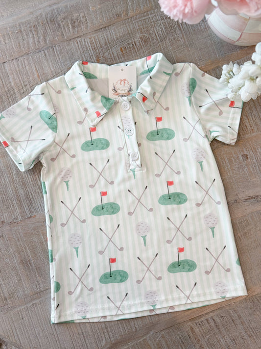 Boys King Of The Green Polo - PREORDER