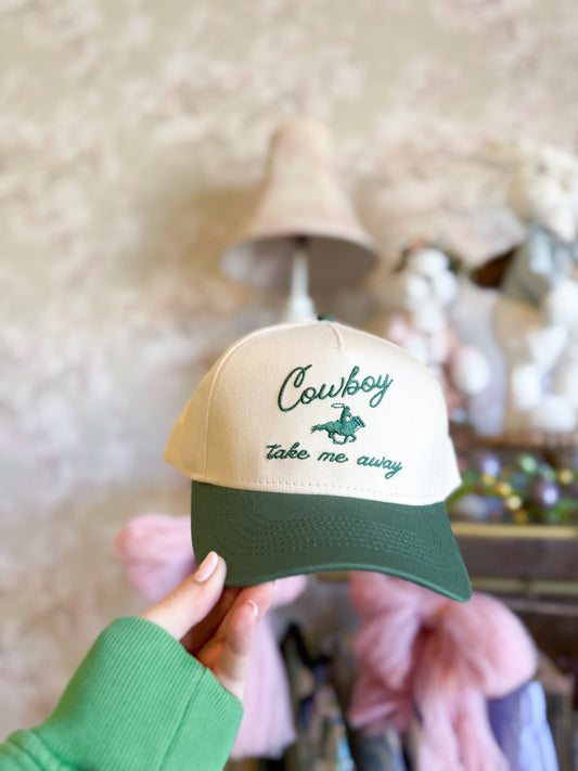 Cowboy Take Me Away Embroidered Hat