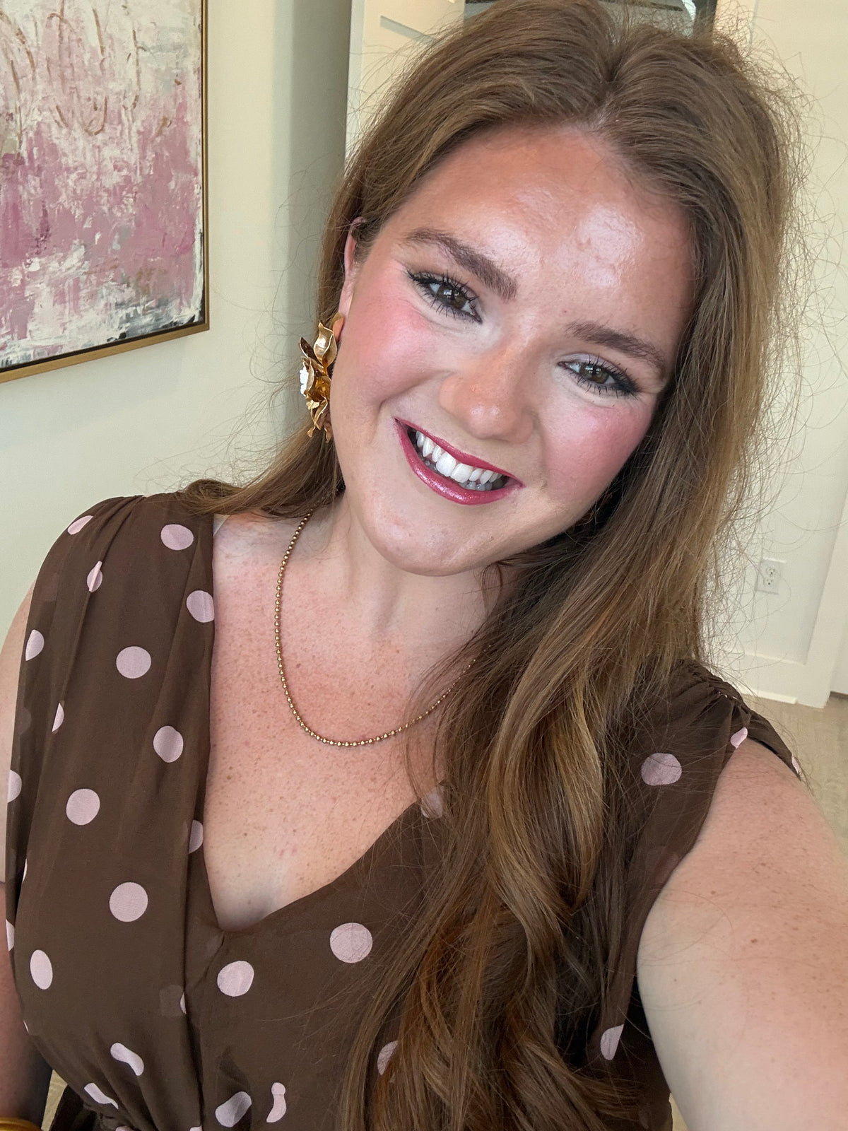 Polka Dot Princess Chiffon Dress