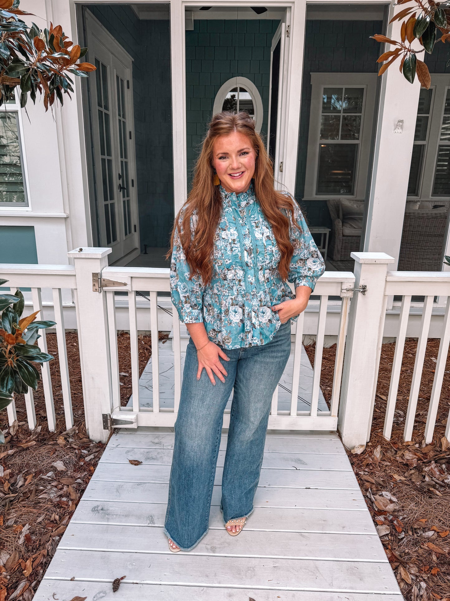 Sweetheart Manor Ruffle Blouse
