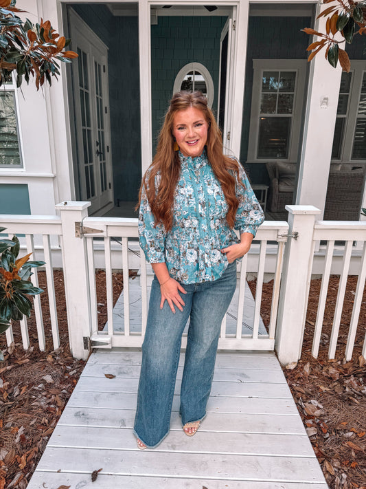 Sweetheart Manor Ruffle Blouse