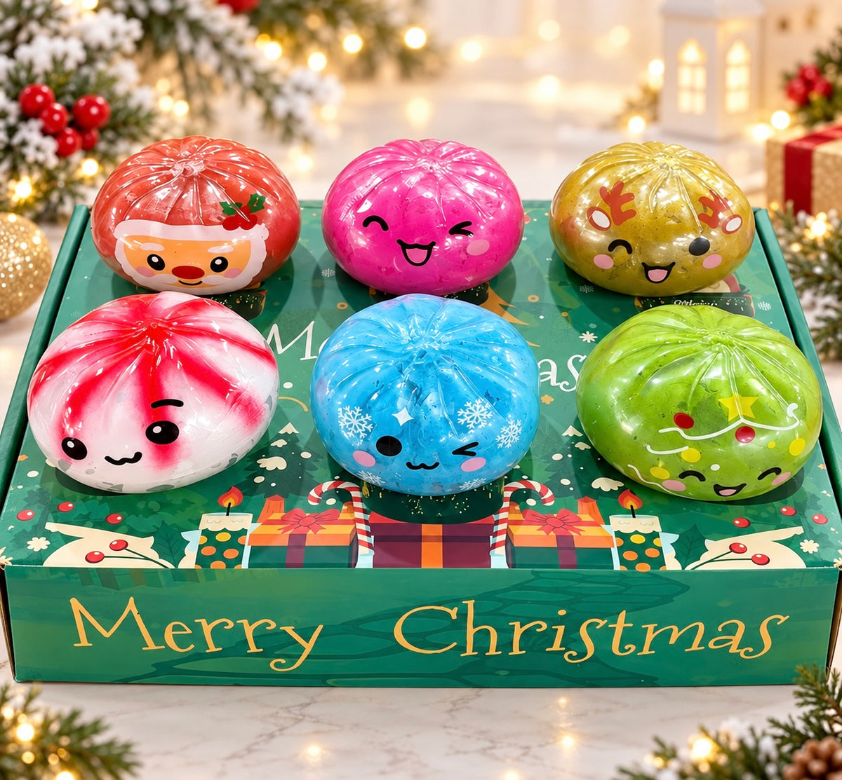 Christmas 6 Pack Squishy - PREORDER