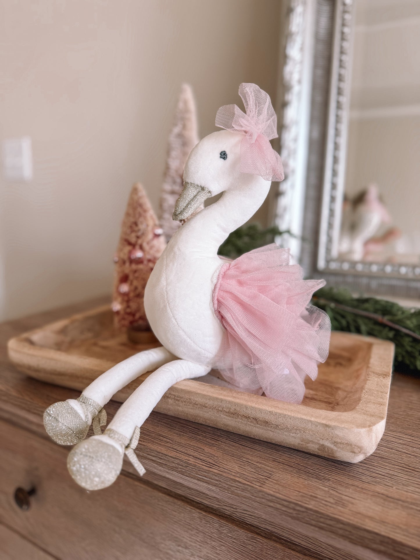 MUD PIE SWAN VELVET PRINCESS PLUSH