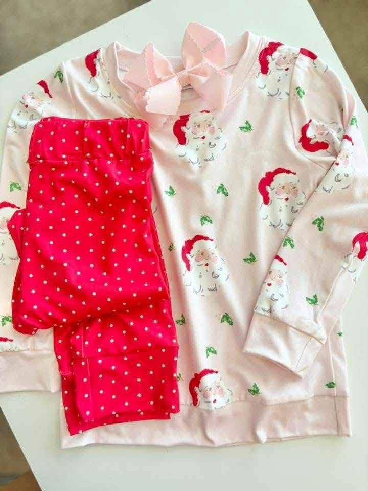 Girls Santa Jogger Set - PREORDER