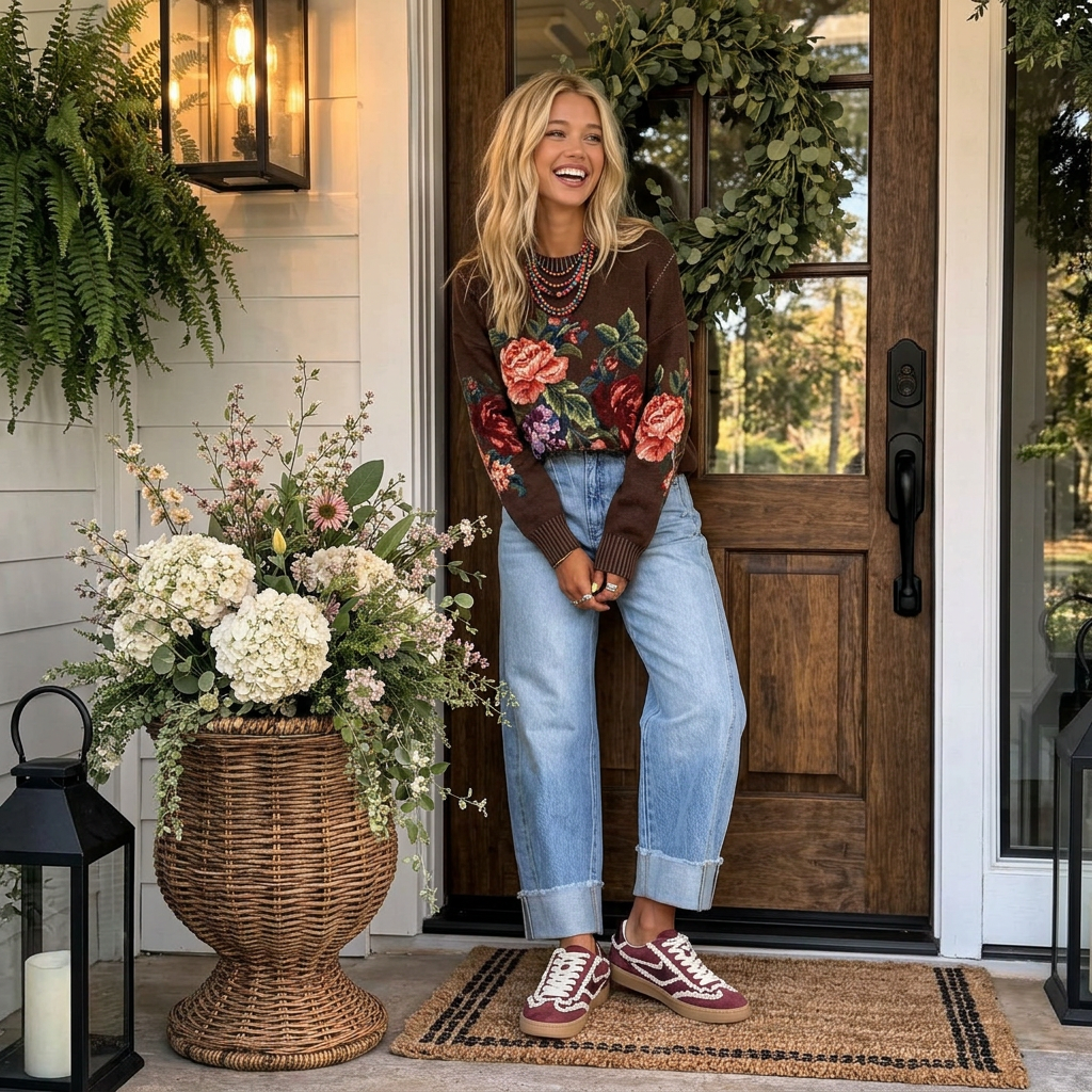 Heirloom Rose Sweater - PREORDER (Early November)