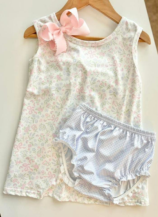 Delicate Floral Bummie Set - PREORDER