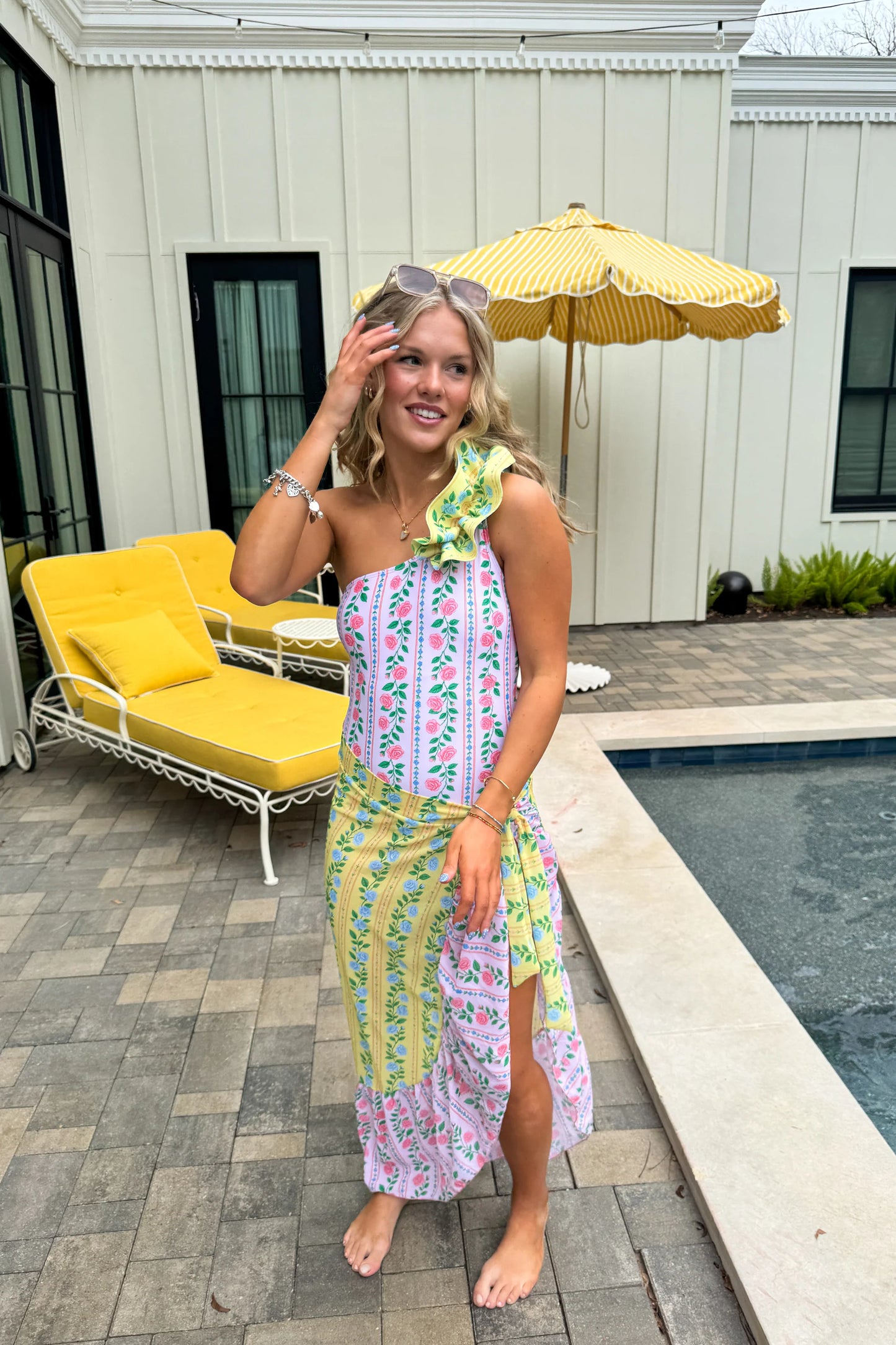SUNSET FLORAL SWIM SET