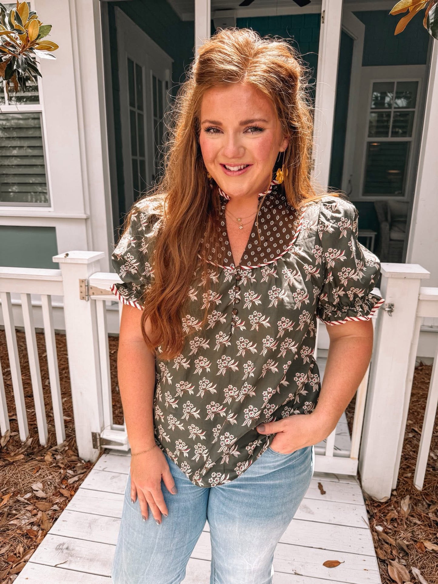 Olive Branch Top