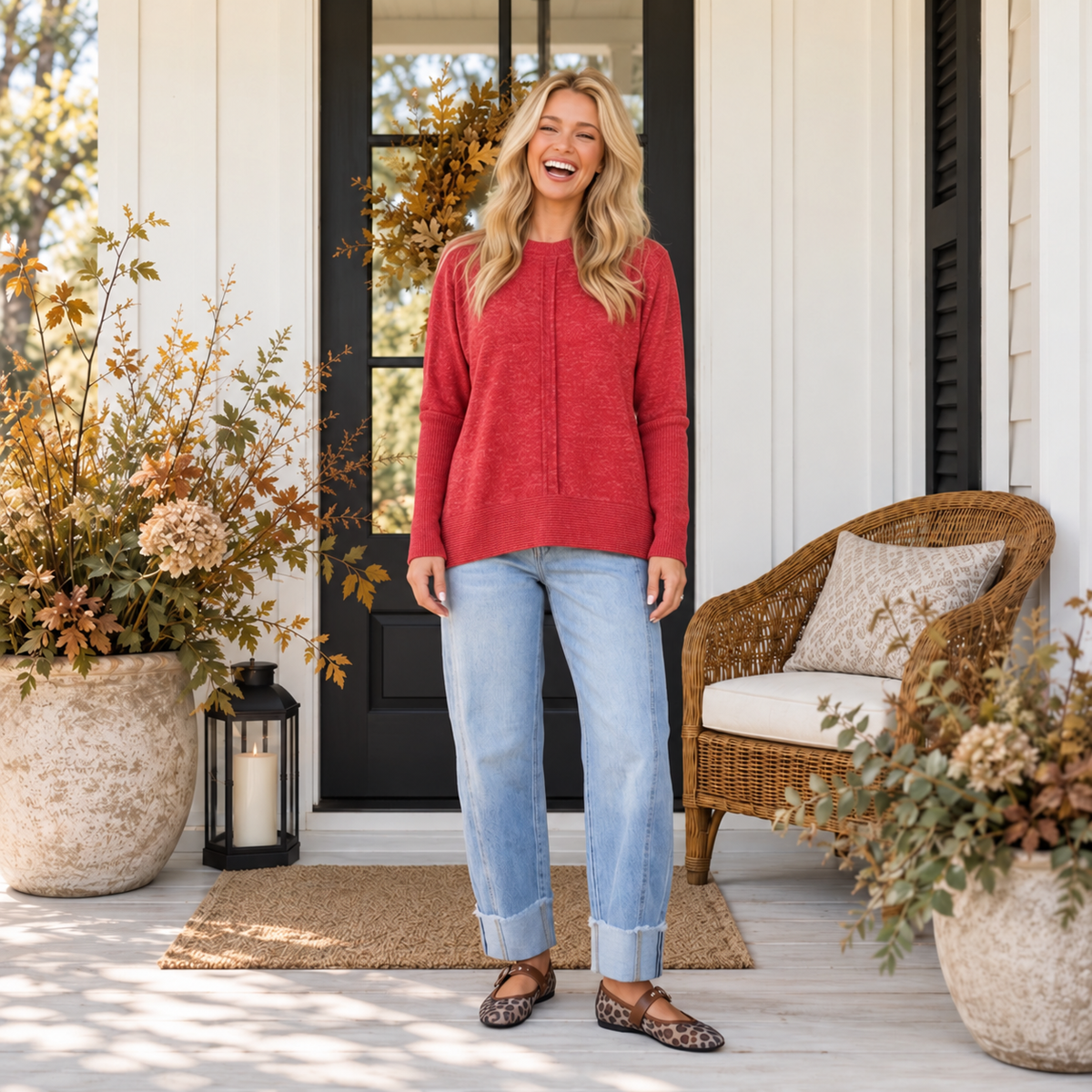 Cranberry Cozy Sweater - PREORDER