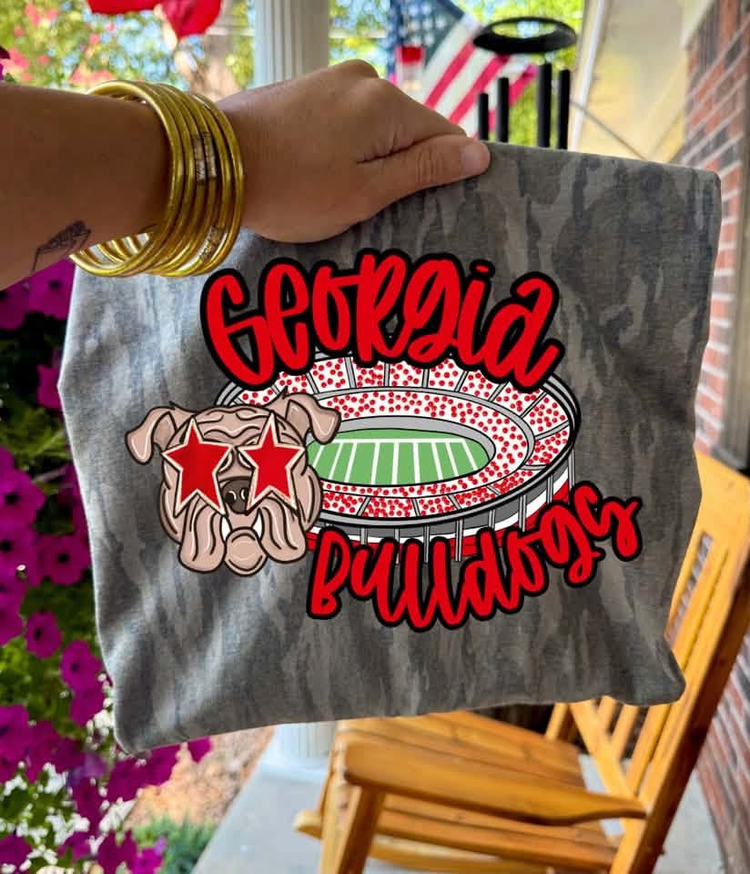 Mossy Oak GA Bulldogs Stadium Tee - PREORDER