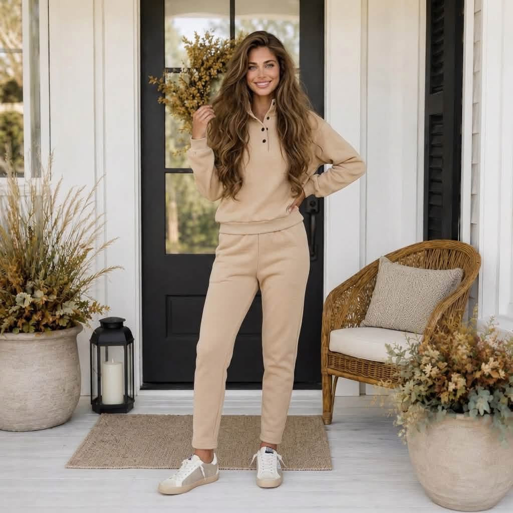 Elevated Beige Lounge Set - PREORDER
