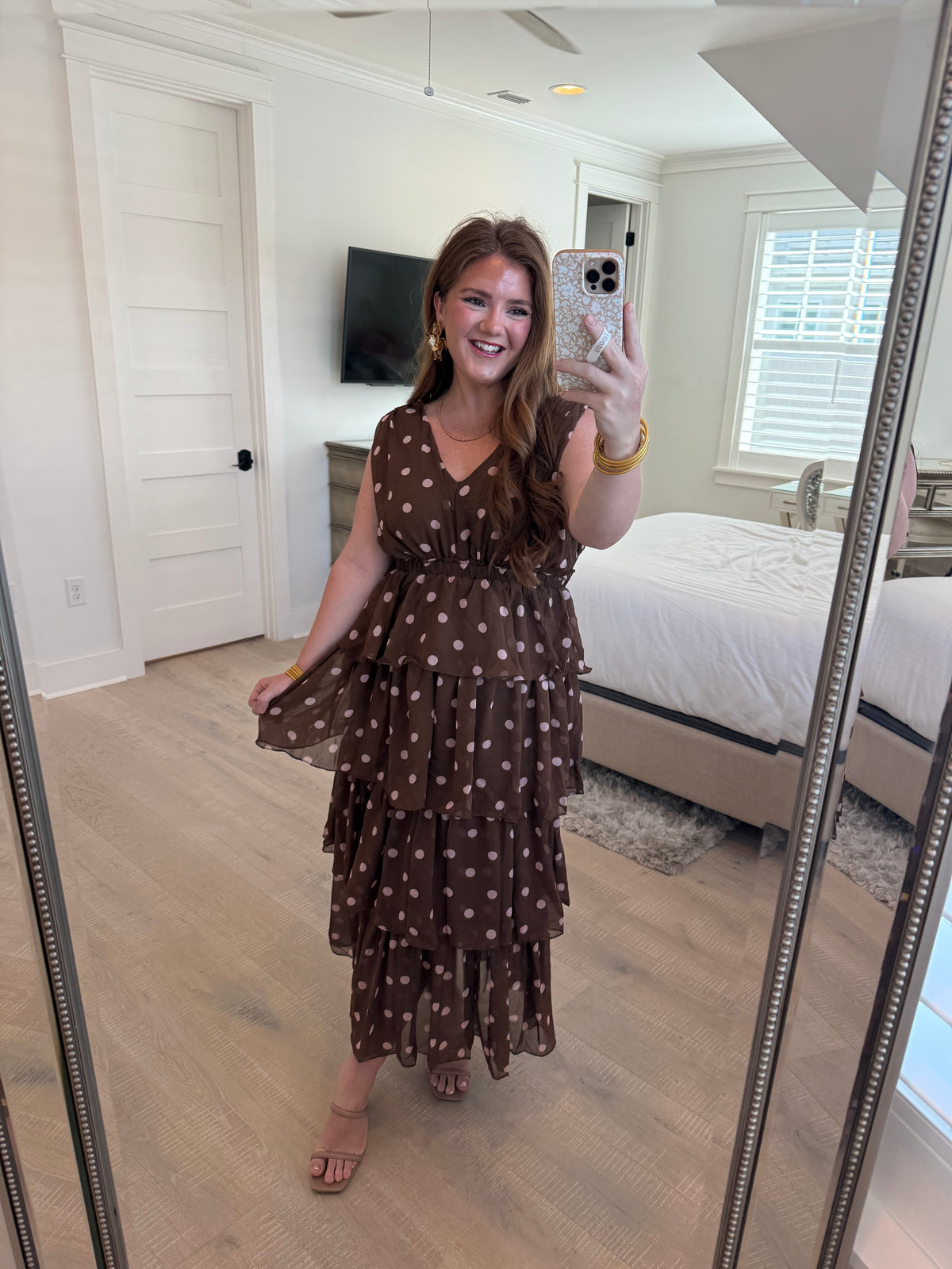 Polka Dot Princess Chiffon Dress